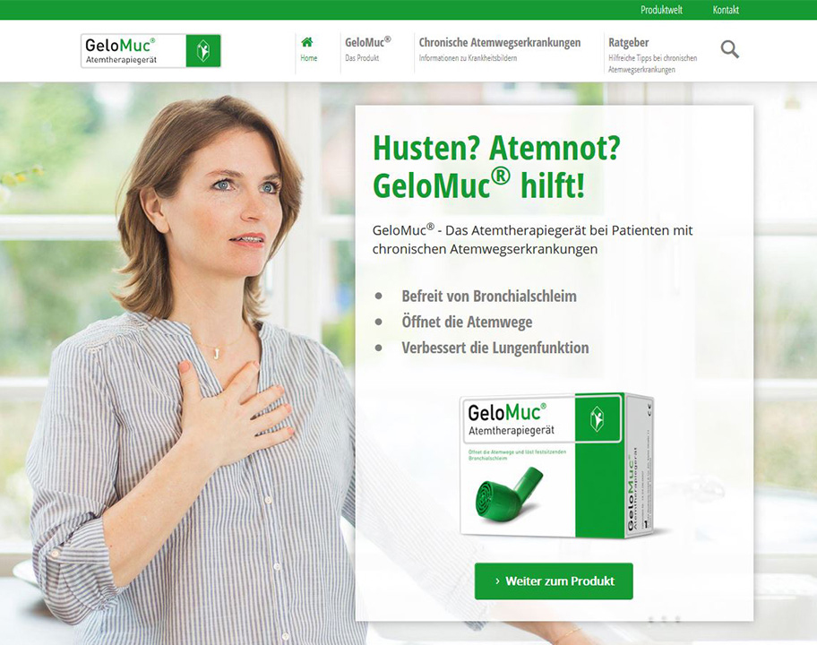 Bei Husten und Atemnot: Neue Website www.GeloMuc.de gibt hilfreiche Tipps für Interessierte