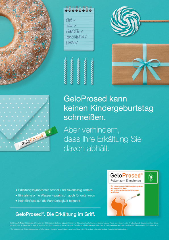 health angels und Zum goldenen Hirschen Köln präsentieren die neue Kampagne von GeloProsed® für Pohl-Boskamp