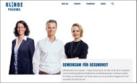 Klinge Pharma GmbH launcht neue Website
