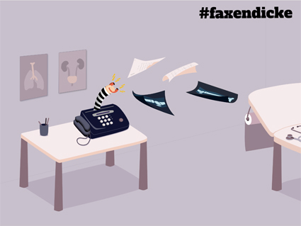Neue Initiative #faxendicke will Fax in der Medizin abschaffen