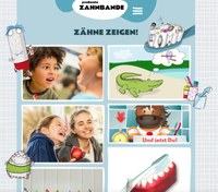 Neues Webseite für Kinder - die "Zahnbande" im Internet