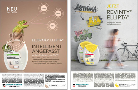 PINK CARROTS entwickelt Launch-Kampagne für ELLIPTA®- Portfolio von Berlin-Chemie