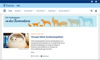 Thieme Vet: Neue Website für Veterinärmedizin online
