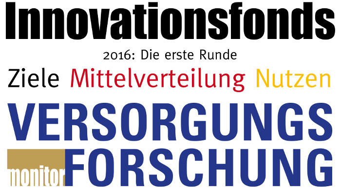 Innovationsfonds 2016: Die erste Runde